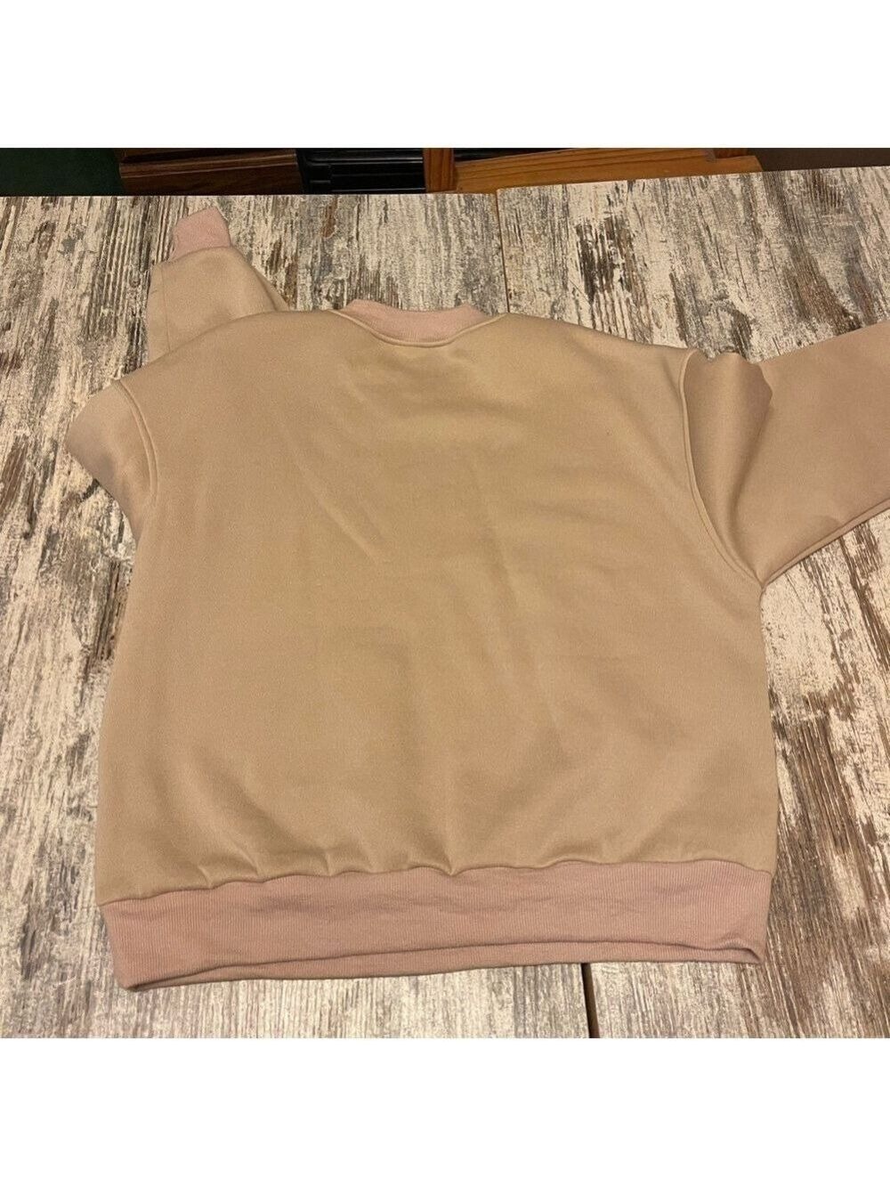 Shein Light Weight Fleece Like Crew Neck Over Lay Top Size XS - Picture 5 of 9